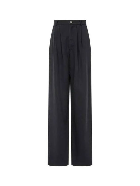 Two tuck wide twill pants black 270774 - REFORMATION - BALAAN 1