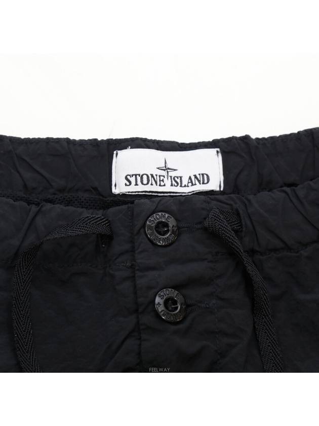 Men s Daejeon Used Luxury Goods 8015B0643 Nylon Metal Swim Pants Black M - STONE ISLAND - BALAAN 3