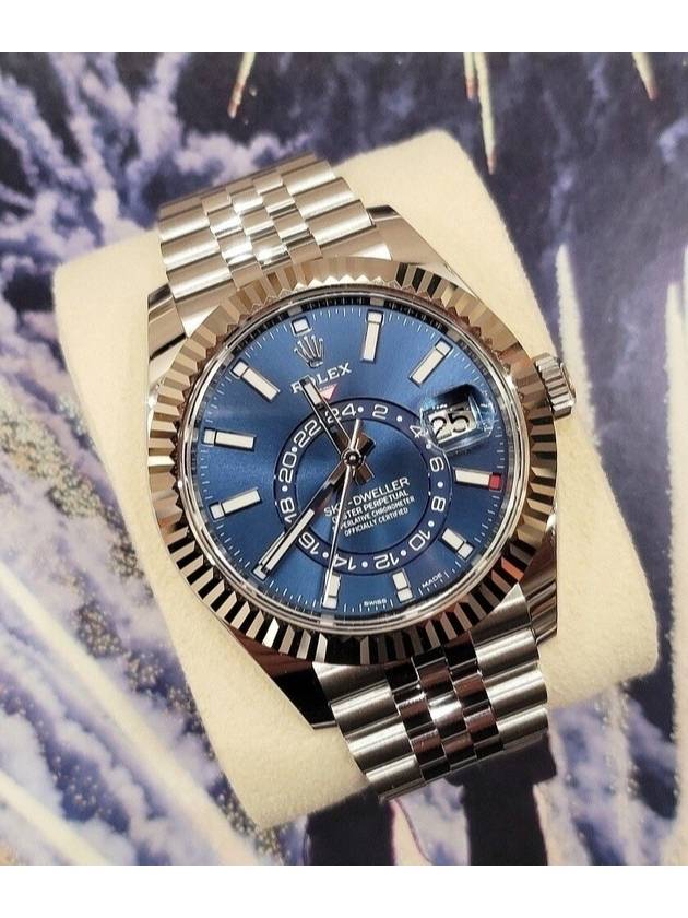 Skydweller Blue Plate Jubilee Steel 22 Years Old - ROLEX - BALAAN 2