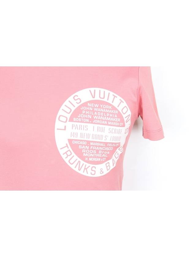 Stamp Short Sleeve T Shirt Pink S - LOUIS VUITTON - BALAAN 3