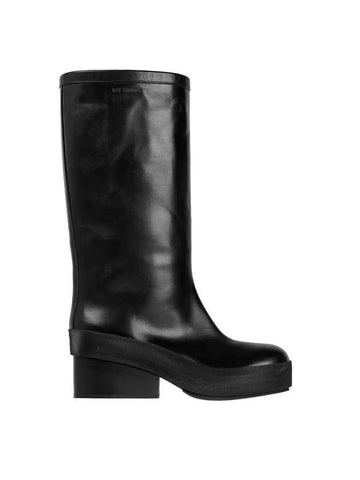 Men's Long Boots Black - RAF SIMONS - BALAAN.