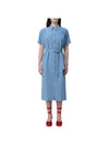 New Drew Long Dress Pale Blue - A.P.C. - BALAAN 1