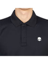 Golf wear polo brushed long sleeve t-shirt G00563 007 - HYDROGEN - BALAAN 6