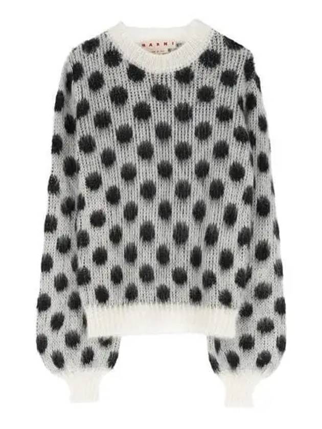 Polka dot mohair women s knit GCMD0476Q0U FU160 DOW01 1116262 - MARNI - BALAAN 1