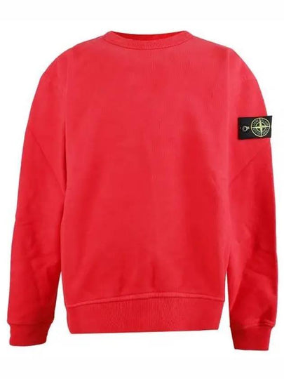 Waffen Patch Crew Neck Sweatshirt Red - STONE ISLAND - BALAAN 2