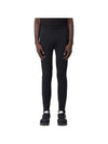 EA7 Furor 7 Logo Print LeGGings Black - EMPORIO ARMANI - BALAAN 1