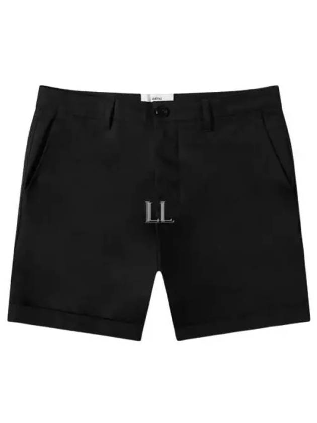 Men's Bermuda Chino Shorts Black - AMI - BALAAN 2