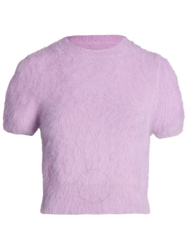 Crop Brushed Alpaca Knit Top Lilac - MAISON MARGIELA - BALAAN 2