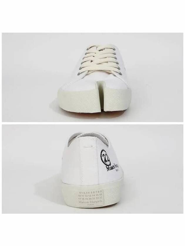 Tabi Canvas Low Top Sneakers White - MAISON MARGIELA - BALAAN 4