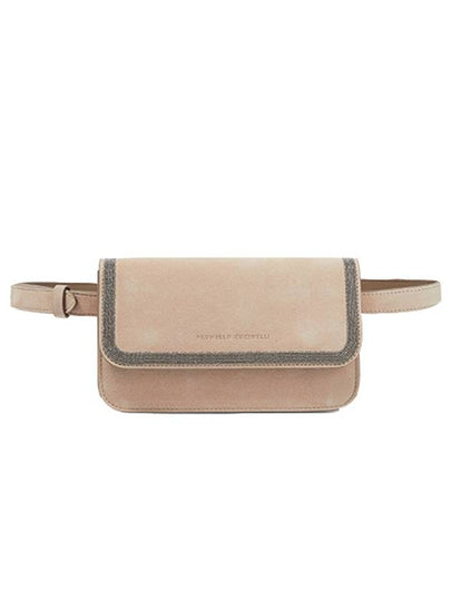 Precious Contour Suede Belt Bag Mud - BRUNELLO CUCINELLI - BALAAN 2