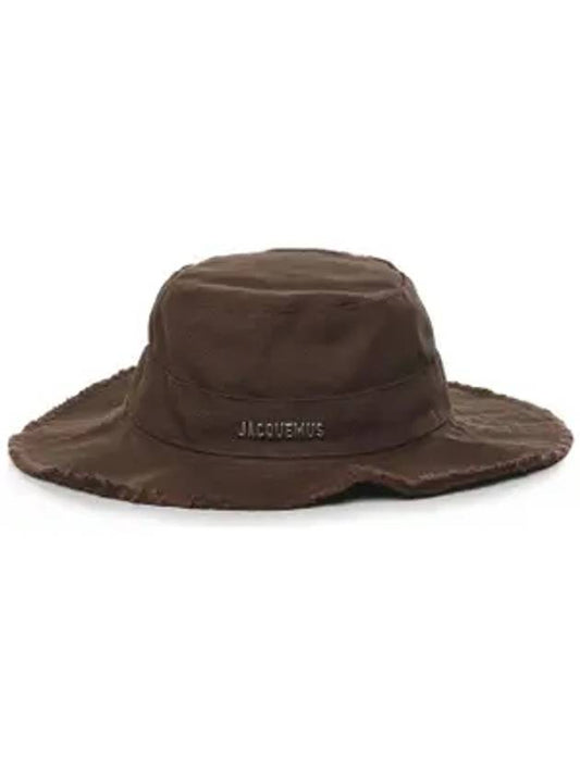 Le Bob Artichaut Cotton Bucket Hat Brown - JACQUEMUS - BALAAN 1