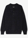 Howlin Men's Ghost Pressure Charcoal Collar Knit GHOST PRESSURE CHARCOAL - HOWLIN' - BALAAN 2