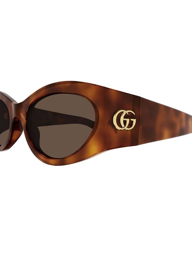 Double G Oval Frame Sunglasses GG1401S - GUCCI - BALAAN 4