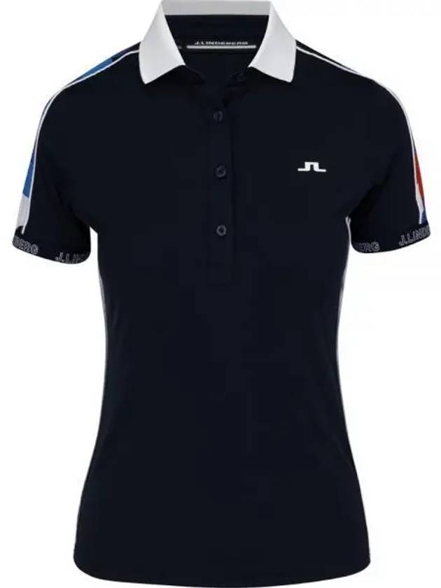 Golf Women's Damai Polo Shirt JL Navy - J.LINDEBERG - BALAAN 2