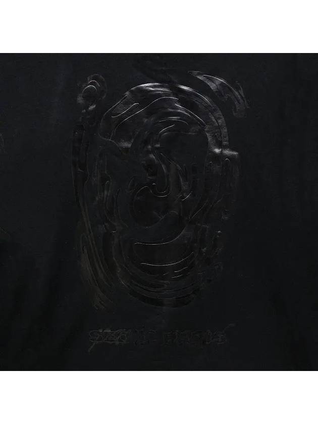 Metallic Graphic T Shirt Black W243TS04708B - WOOYOUNGMI - BALAAN 4