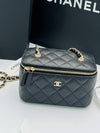 Classic Caviar Vanity Cross Bag Gold Plated Black - CHANEL - BALAAN 8