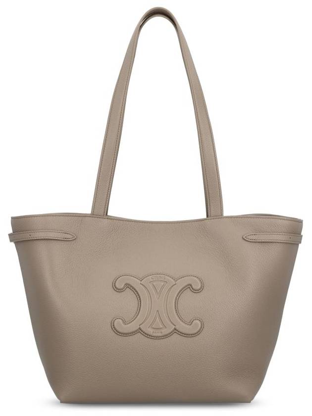 Small Cabas Anais Cuir Triomphe Grained Calfskin Tote Bag Pebble - CELINE - BALAAN 1