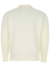 Small Heart Extra Fine Merino Wool Polo Shirt White - AMI - BALAAN 3