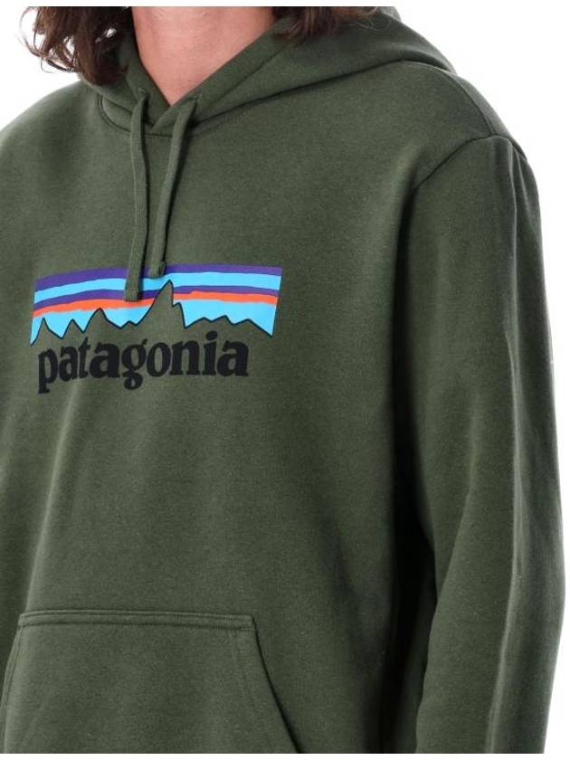 P 6 Logo Uprisal Hoodie Green - PATAGONIA - BALAAN 4