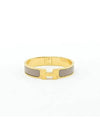 Clic H Bracelet Gold Marron Glace - HERMES - BALAAN 2