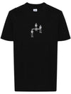 30/1 Jersey Relaxed Graphic Short Sleeve T-Shirt Black - CP COMPANY - BALAAN 2