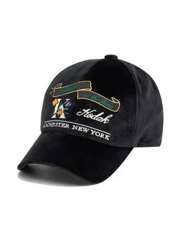 KODAK Apparel Garden Patch Velor Ball Cap BLACK - KODO - BALAAN 1