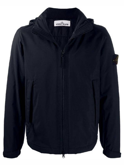 Wappen Soft Shell Hooded Jacket Navy - STONE ISLAND - BALAAN 2