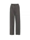 Pleated Straight Pants Grey Melange - BOTTEGA VENETA - BALAAN 2