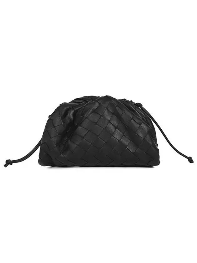 Intrecciato Mini Pouch Bag Black - BOTTEGA VENETA - BALAAN 3