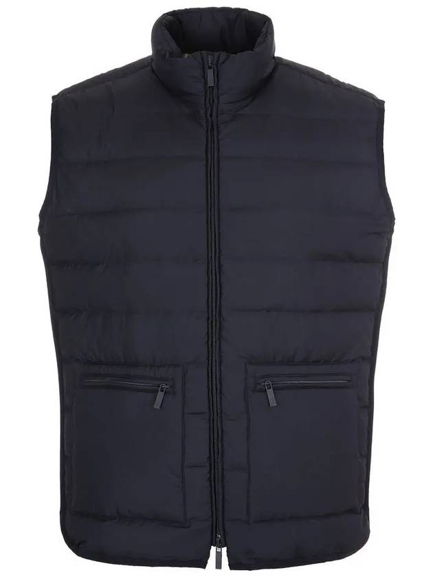 RWB Tab Zip-Up Pocket Vest Navy - THOM BROWNE - BALAAN 2