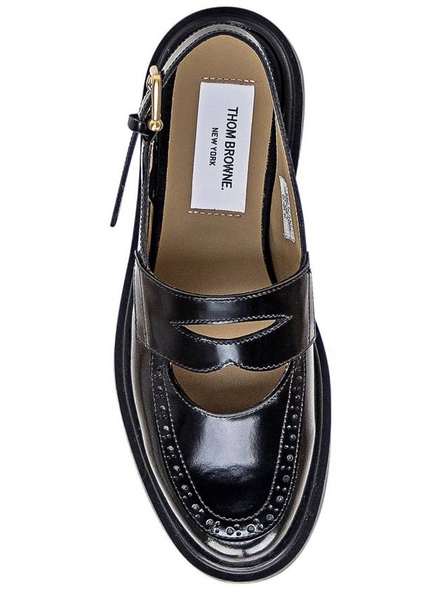 Leather Slingback Penny Loafer FFF172AL0043 - THOM BROWNE - BALAAN 5