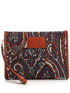 Logo Paisley Print Clutch Bag - ETRO - BALAAN 1