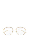 Eyewear Square Metal Eyeglasses Gold - GUCCI - BALAAN 1