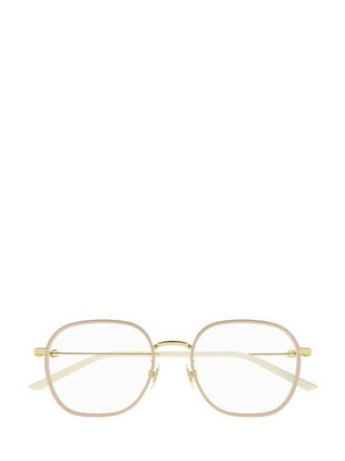 Eyewear Square Metal Eyeglasses Gold - GUCCI - BALAAN 1