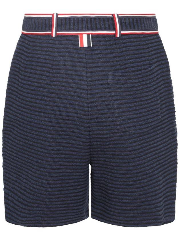 Waste RWB Trim High Shorts Navy - THOM BROWNE - BALAAN 3