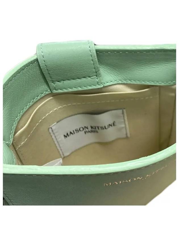 Neck Cross Pouch Bag Mist Green - MAISON KITSUNE - BALAAN 5