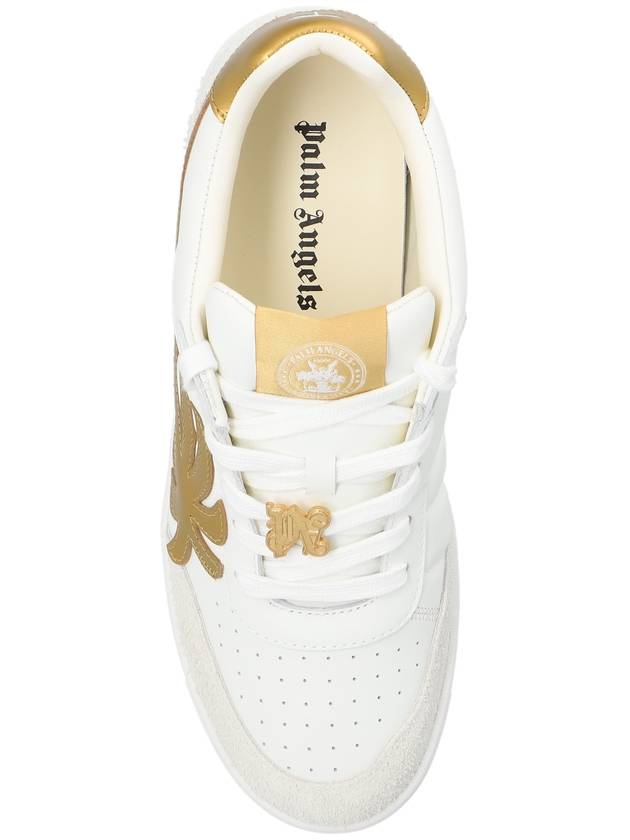 Sneakers PMIA097R24LEA0010176 BIANCO E ORO - PALM ANGELS - BALAAN 7