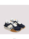 Logo James Panel Low Top Sneakers Navy - TOM FORD - BALAAN 3