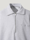 Gray embroidered logo half zip up - IRO - BALAAN 3