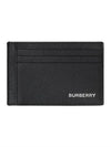 Grainy Money Clip Card Wallet Black - BURBERRY - BALAAN 1