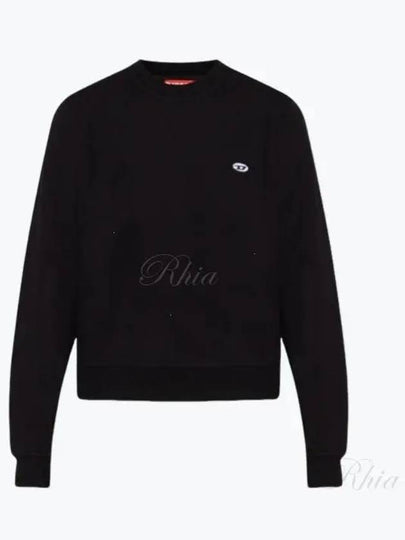 ReGGy Doval D Logo Patch Sweatshirt Black - DIESEL - BALAAN 2