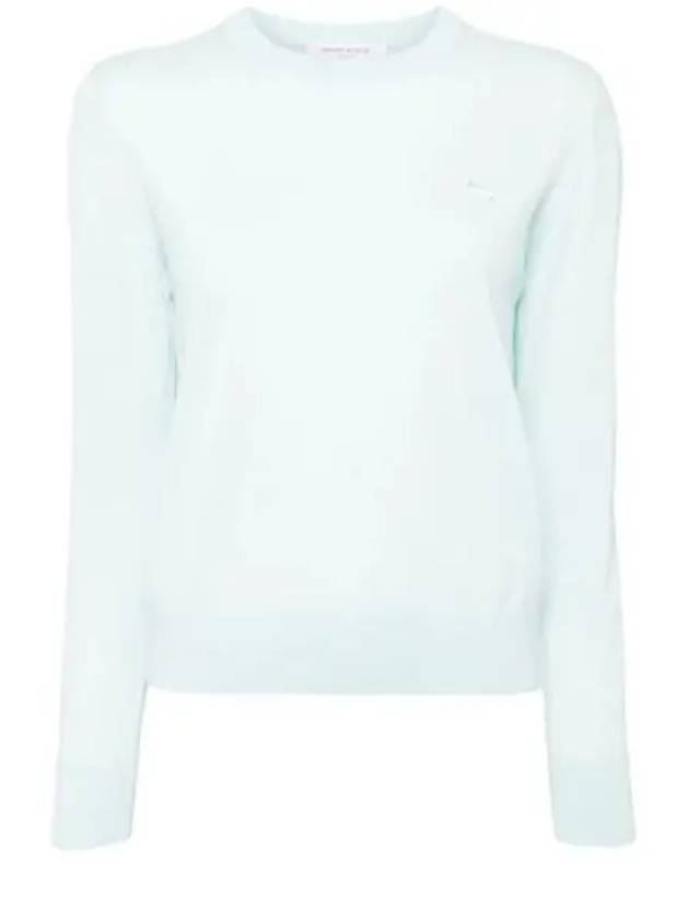 Women's Baby Fox Patch Regular Knit Top Mint - MAISON KITSUNE - BALAAN 2