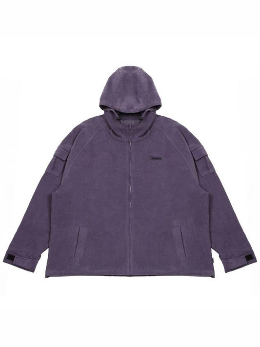 corduroy hooded jacket purple - ARCANE FUNK - BALAAN 1