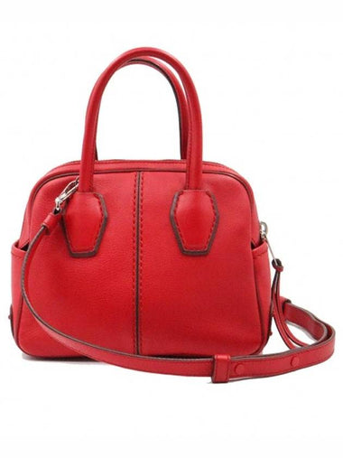 Women s Tod XBWMKYH0100MTIR401 Red Leather DI BAG Tote 2WAY gt Gangbuk used luxury goods - TOD'S - BALAAN 1