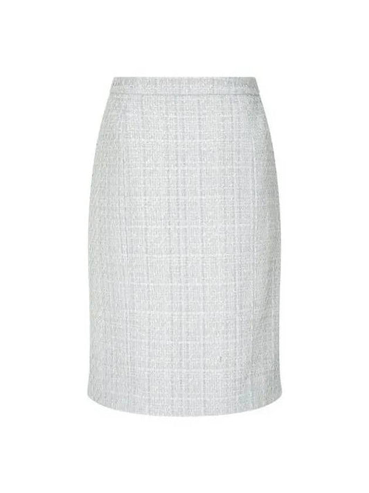 Women s Glitter Tweed Skirt Gray - EMPORIO ARMANI - BALAAN 1