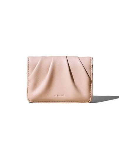 Dough Soft Women’s Leather Card Wallet Powder Pink - LE MASQUE - BALAAN 2