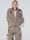 Side Open Wool Dumble Vest Light Khaki - REAL ME ANOTHER ME - BALAAN 1