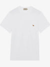 Baby Fox Patch Pocket Short Sleeve T-Shirt White - MAISON KITSUNE - BALAAN 4