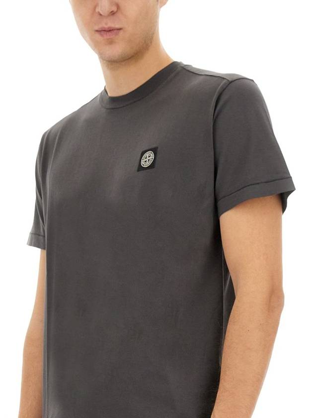 Stone Island T-Shirt With Logo - STONE ISLAND - BALAAN 4