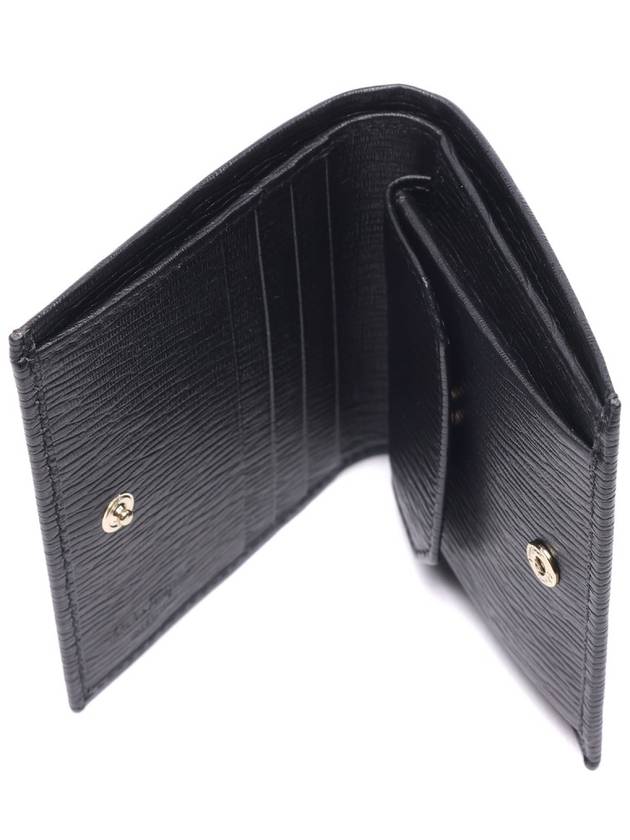 Revival Gancini Half Wallet Black - SALVATORE FERRAGAMO - BALAAN 7